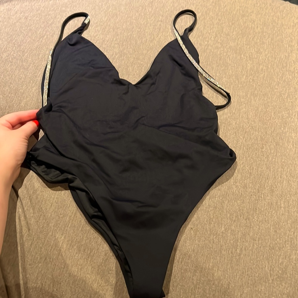 Zara one piece low cut bathing suit mint condition and clean